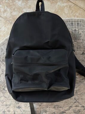 Boss Black Perforated Logo Backpack